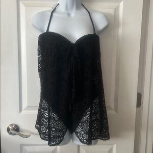 Ralph Lauren Black Halter one piece swimsuit